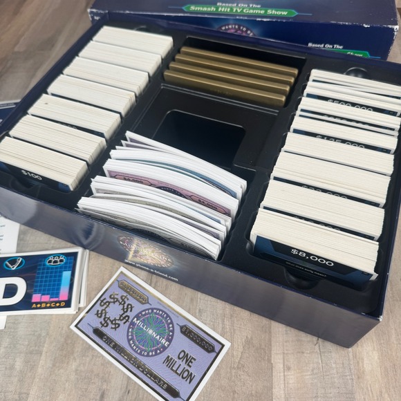Who Wants To Be A Millionaire Board Game Pressman 2000 98% Complete READ - Picture 5 of 6
